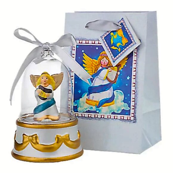 MR. CHRISTMAS VINTAGE SET OF 6 MUSICAL HAND PAINTED DOME BELL ORNAMENTS QVC NWT - Picture 8 of 13